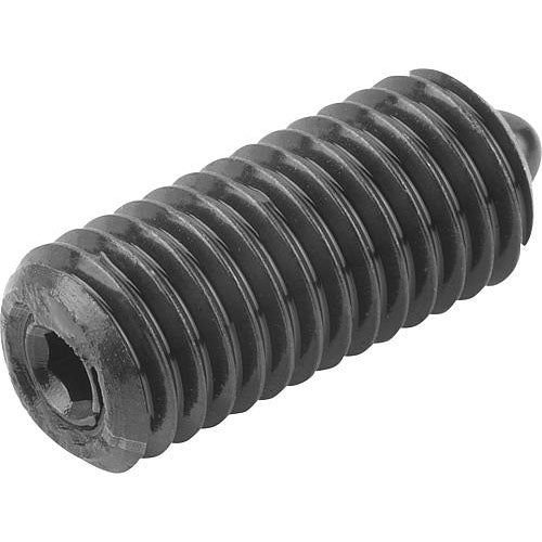 KIPP K0317.1AJ SPRING PLUNGER LIGHT SPRING FORCE D=1/4-28 L=20, STEEL, COMP:PIN STEEL, PU=25 Fashion