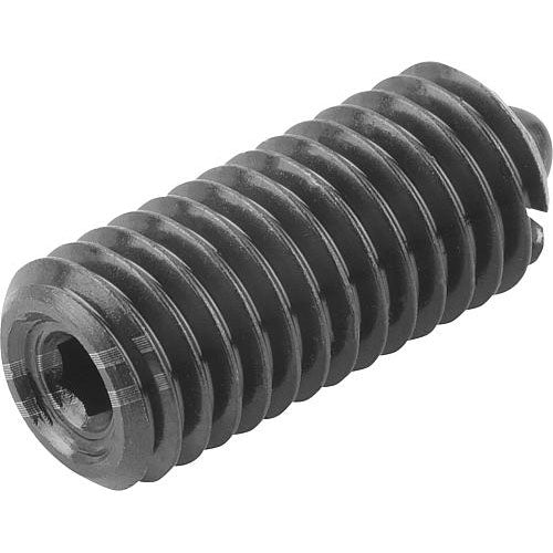 KIPP K0317.205 SPRING PLUNGER INTENSIFIED SPRING FORCE D=M05 L=18, STEEL, COMP:PIN STEEL Supply