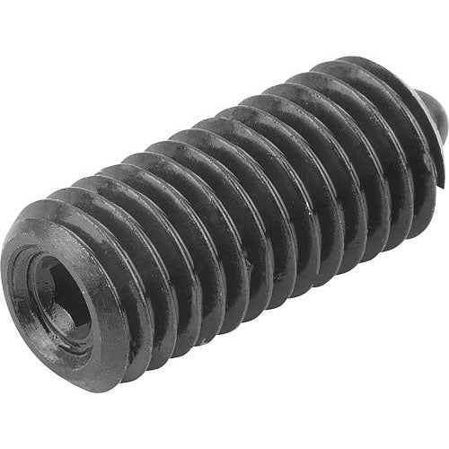 KIPP K0317.08 SPRING PLUNGER STANDARD SPRING FORCE D=M08 L=22, STEEL, COMP:PIN STEEL Online now