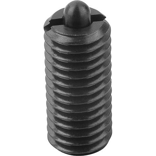 KIPP K0317.210 SPRING PLUNGER INTENSIFIED SPRING FORCE D=M10 L=22, STEEL, COMP:PIN STEEL, PU=10 Fashion