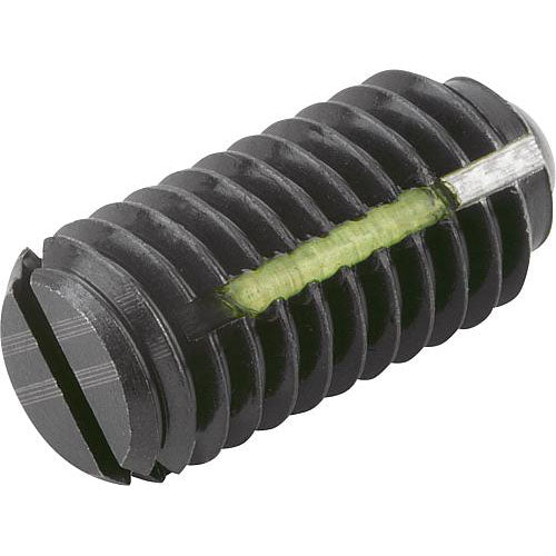 KIPP K0321.208 SPRING PLUNGER INTENSIFIED SPRING FORCE, WITH THREAD LOCK D=M08 L=16, STEEL, COMP:BALL STEEL Fashion