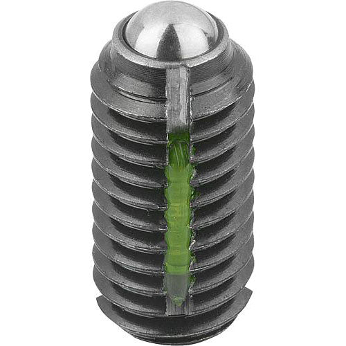 KIPP K0321.10 SPRING PLUNGER STANDARD SPRING FORCE, WITH THREAD LOCK D=M10 L=19, STEEL, COMP:BALL STEEL Discount