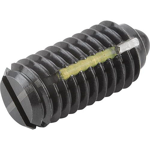 KIPP K0323.1AE SPRING PLUNGER LIGHT SPRING FORCE, WITH THREAD LOCK D=8-32 L=9, STEEL, COMP:PIN STEEL, PU=10 Online Sale