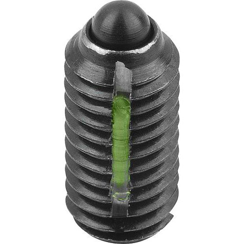 KIPP K0323.AE SPRING PLUNGER STANDARD SPRING FORCE, WITH THREAD LOCK D=8-32 L=9, STEEL, COMP:PIN STEEL, PU=10 Online now