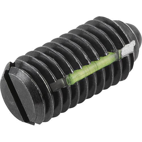 KIPP K0323.AE SPRING PLUNGER STANDARD SPRING FORCE, WITH THREAD LOCK D=8-32 L=9, STEEL, COMP:PIN STEEL, PU=10 Online now