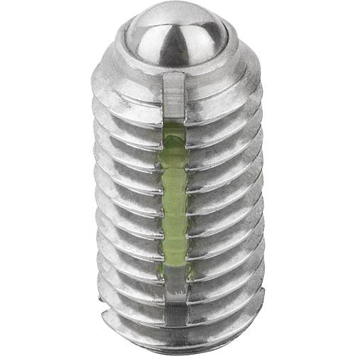 KIPP K0322.208 SPRING PLUNGER INTENSIFIED SPRING FORCE, WITH THREAD LOCK D=M08 L=16, STAINLESS STEEL, COMP:BALL STAINLESS Online