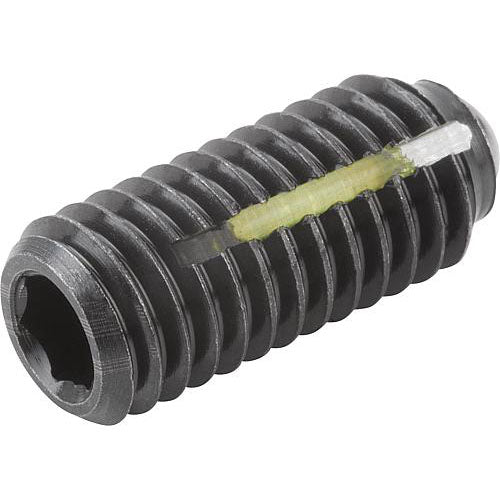 KIPP K0325.206 SPRING PLUNGER INTENSIFIED SPRING FORCE, WITH THREAD LOCK D=M06 L=15, STEEL, COMP:BALL STEEL Online now