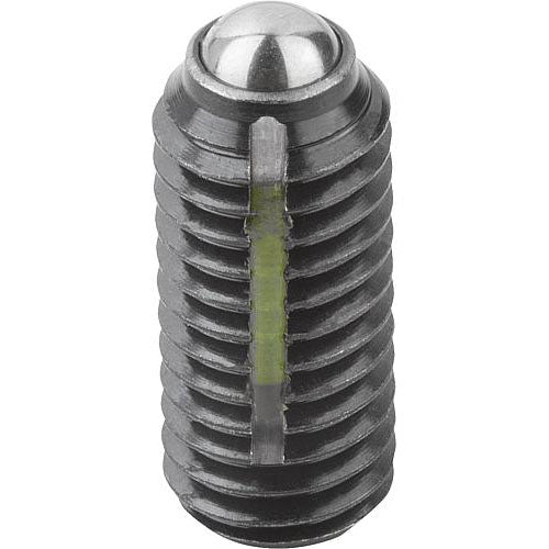 KIPP K0325.203 SPRING PLUNGER INTENSIFIED SPRING FORCE, WITH THREAD LOCK D=M03 L=9, STEEL, COMP:BALL STEEL Supply