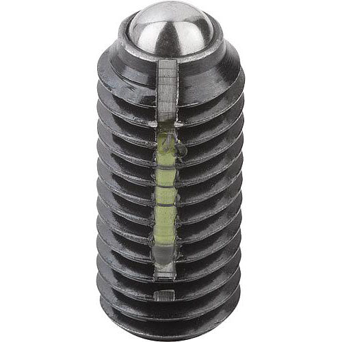 KIPP K0325.04 SPRING PLUNGER STANDARD SPRING FORCE, WITH THREAD LOCK D=M04 L=10, STEEL, COMP:BALL STEEL Discount