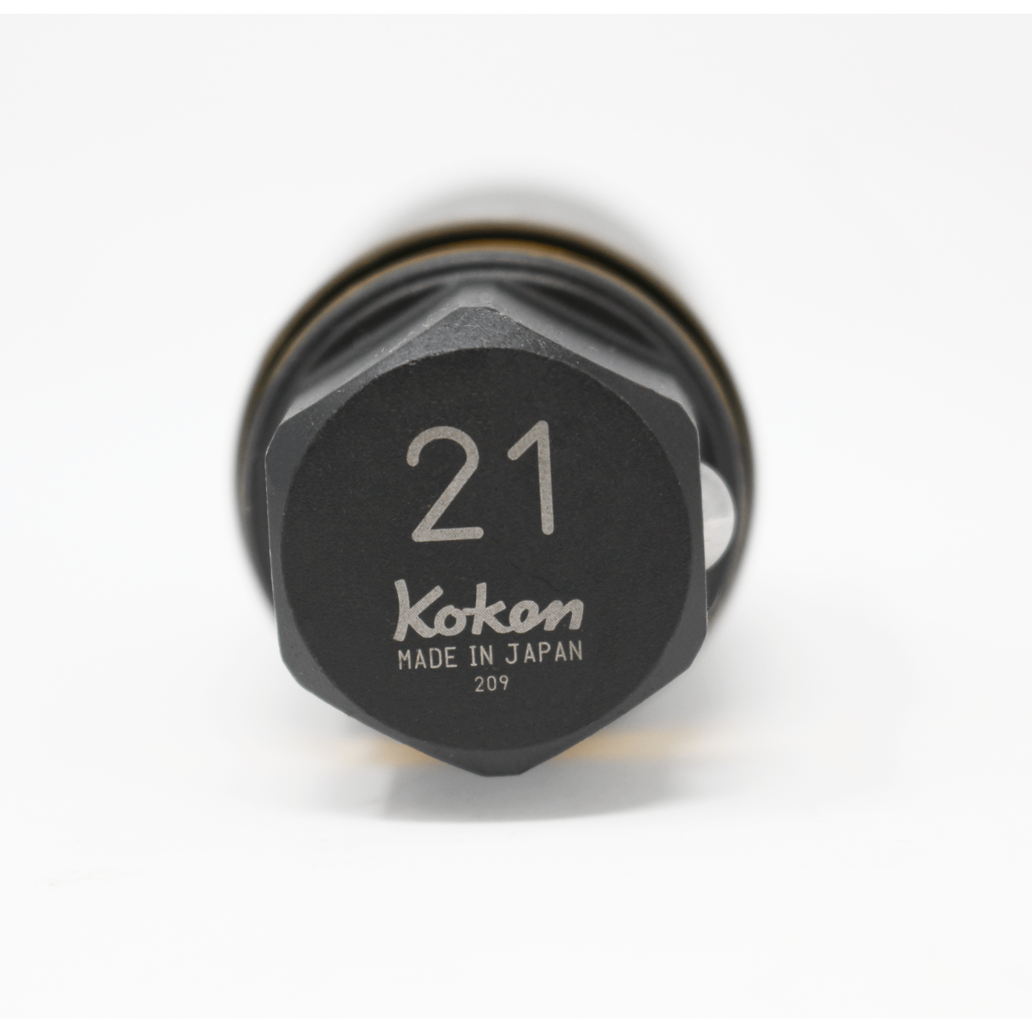 Ko-ken 280PM-21 21 Hex Dr. Wheel Nut Adaptor Socket  21mm Extra Thin walled Length 55mm Color coded Protector Fashion