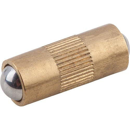 KIPP K0337.025 SPRING PLUNGER SPRING FORCE, SMOOTH VERSION, DOUBLE SIDED, D=2,5 L=6, BRASS, COMP:BALL STAINLESS STEEL, PU=25 Online Sale