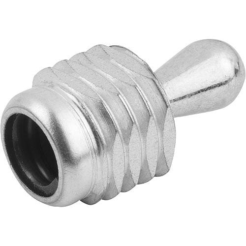 KIPP K0371.1075X20 LATERAL SPRING PLUNGER SPRING FORCE, WITH THREADED SLEEVE WITHOUT SEAL, D=M12 L=19, STEEL, COMP:STEEL Online