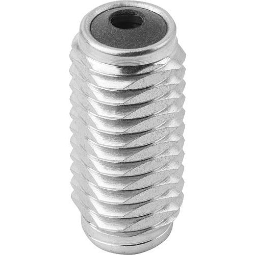 KIPP K0372.2100X16 LATERAL SPRING PLUNGER SPRING FORCE, WITH THREADED SLEEVE WITHOUT THRUST PIN, D=M18X1,5 L=18, FORM:B, STEEL, Online Sale