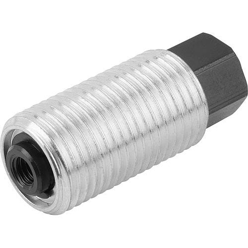 KIPP K0977.1212 SPRING PUSH-PULL PLUNGER INTENSIFIED SPRING FORCE, WITH ROTATION LOCK D=M12X1,5 L=20, FORM:I, STEEL, COMP:PIN Online
