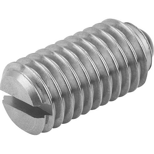 KIPP K0609.16 SPRING PLUNGER SPRING FORCE D=M16 L=24, STAINLESS STEEL, COMP:BALL CERAMIC Discount