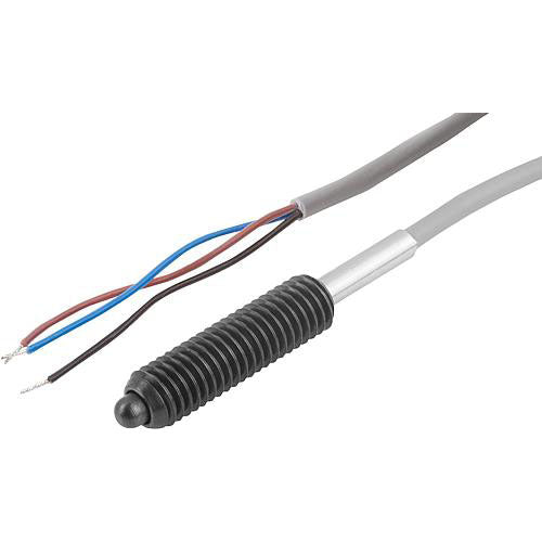 KIPP K0656.5081 SPRING PLUNGER SPRING FORCE, WITH STATUS SENSOR, NORMALLY CLOSED D=M08, L=29, L1=3, STEEL, COMP:PIN STEEL, PU=1 on Sale