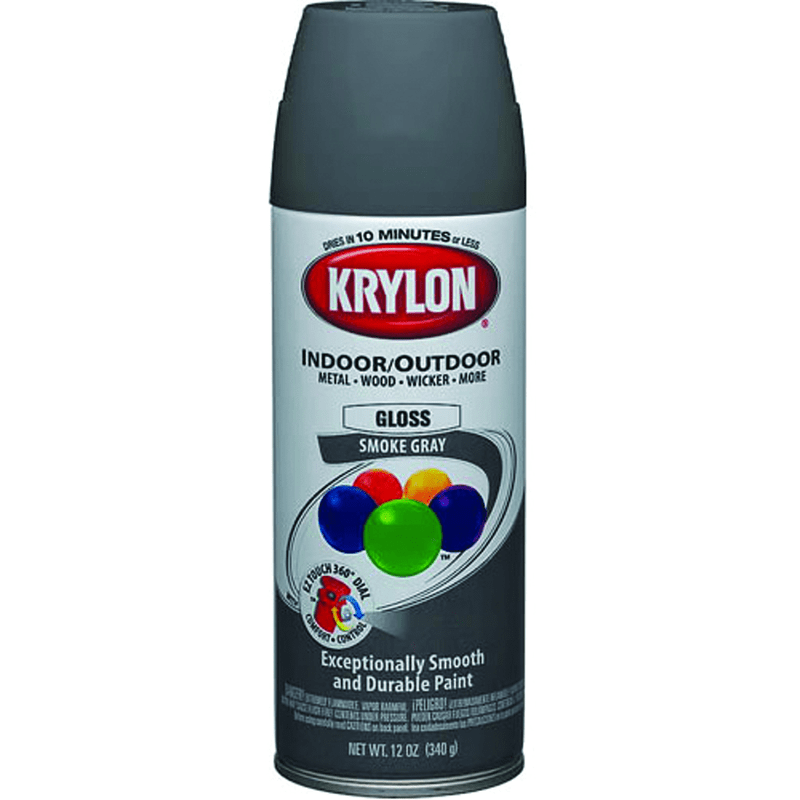 Krylon LP40K1608 16oz Smoke Gray Krylon Paint Supply