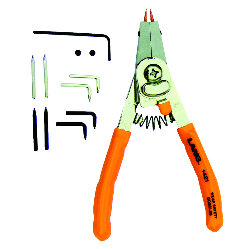 Lang KL401421 Retaining Ring Pliers – 1/8"-1" External Capacity Online Sale
