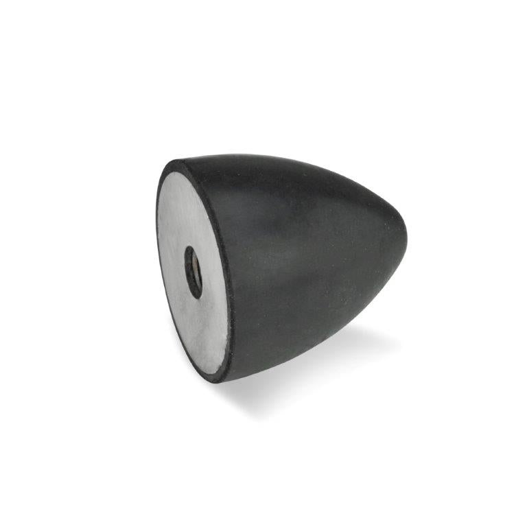 JW WINCO GN453-20-24-M6-E-55 RUBBER BUMPER CONE STAINLESS, TAPPED Hot on Sale