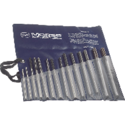 Morse Cutting Tools MT5023304 14 Piece-Range Metric Over / Under 4-12mm-HSS-Bright Straight Shank/Straight Flute-Plastic Pouch Chucking Reamers Series/List #1655M on Sale