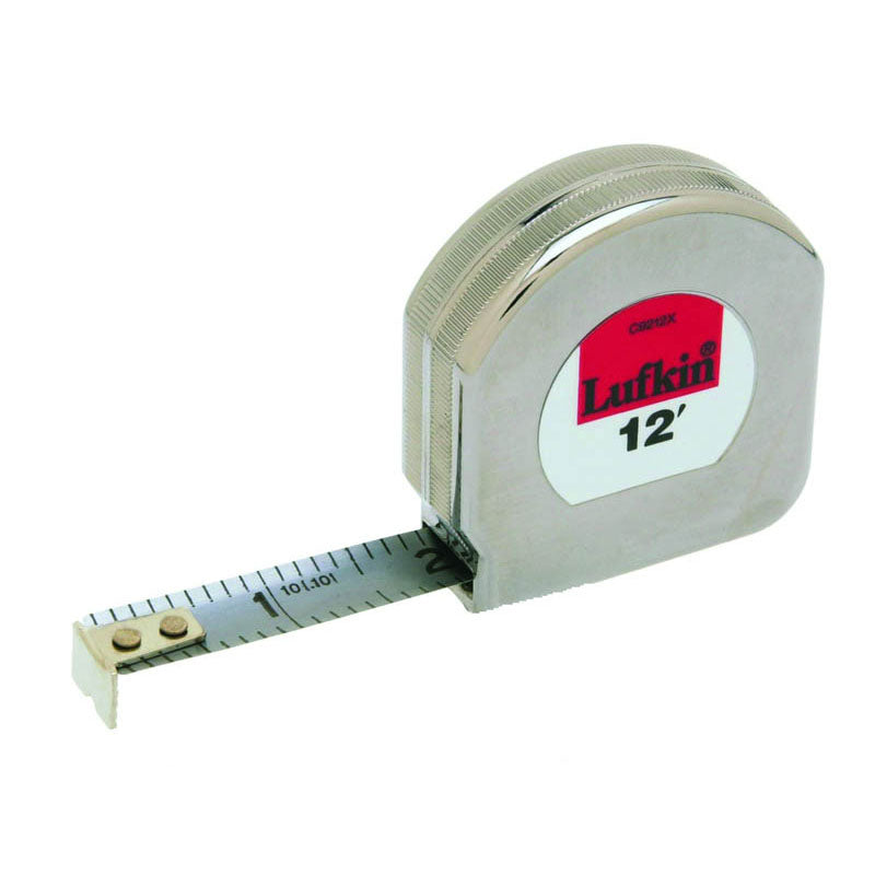 Lufkin MZ50C9212X 1/2" x 12′ Mezurall Chrome Clad Tape Measure Sale