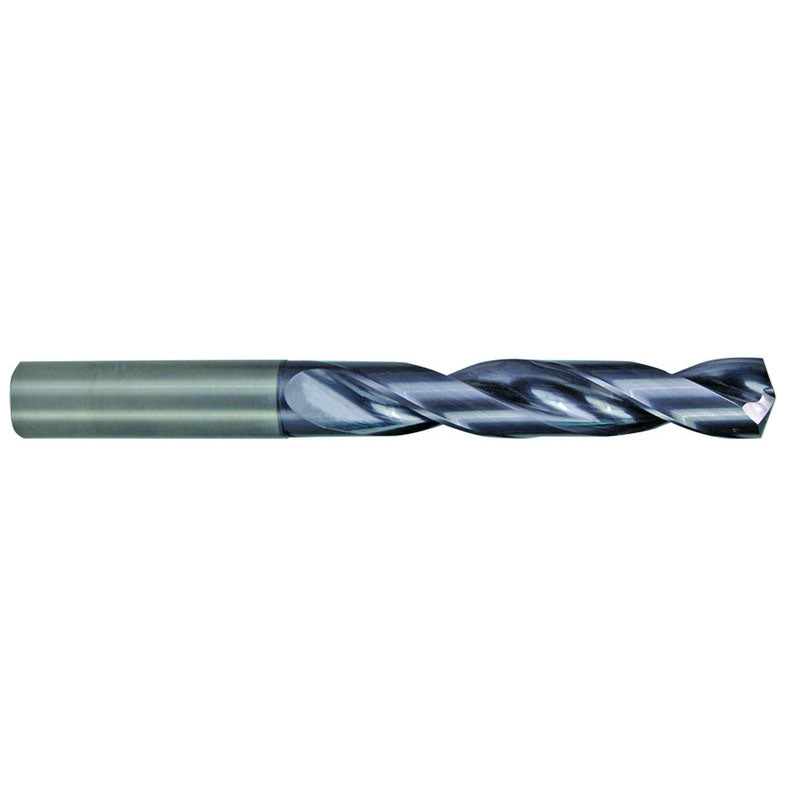 M A Ford AX2702758 15/32" Dia. x 15/32" Shank x 2.6" Flute Length x 4.72" OAL, 5xD, 142°, AlTiN, 2 Flute, Coolant Thru, Round Solid Carbide Drill Hot on Sale