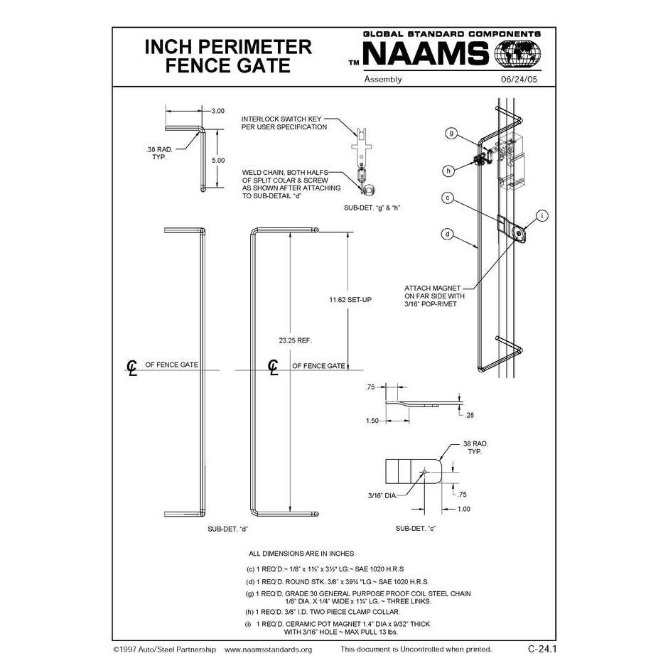 NAAMS Fence Gate APF023 Sale