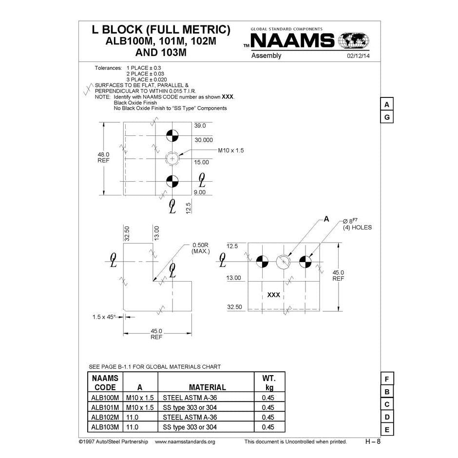 NAAMS L-Blocks ALB100M Online