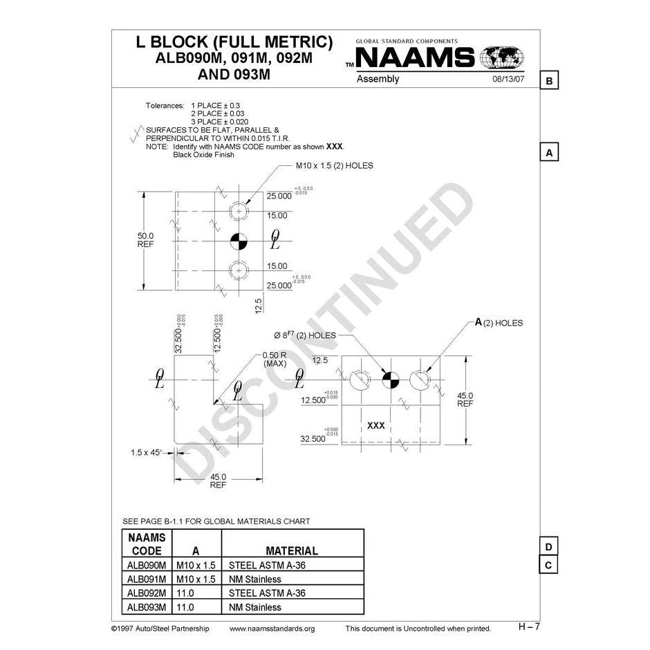 NAAMS L-Blocks ALB090M Online Sale
