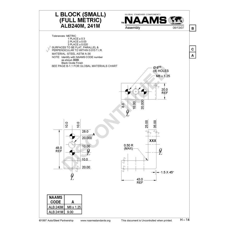 NAAMS L-Blocks ALB240M Discount