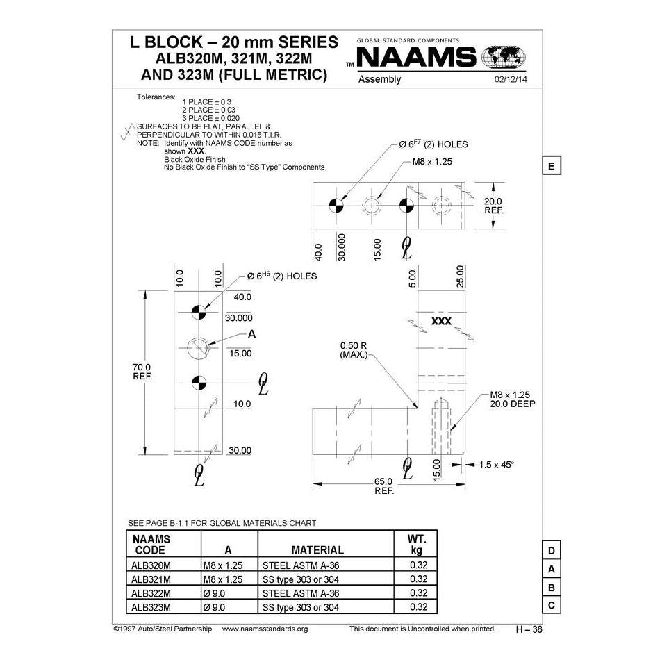 NAAMS L-Blocks ALB322M Hot on Sale