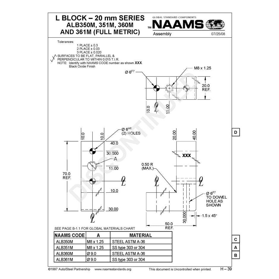 NAAMS L-Blocks ALB360M Online Hot Sale