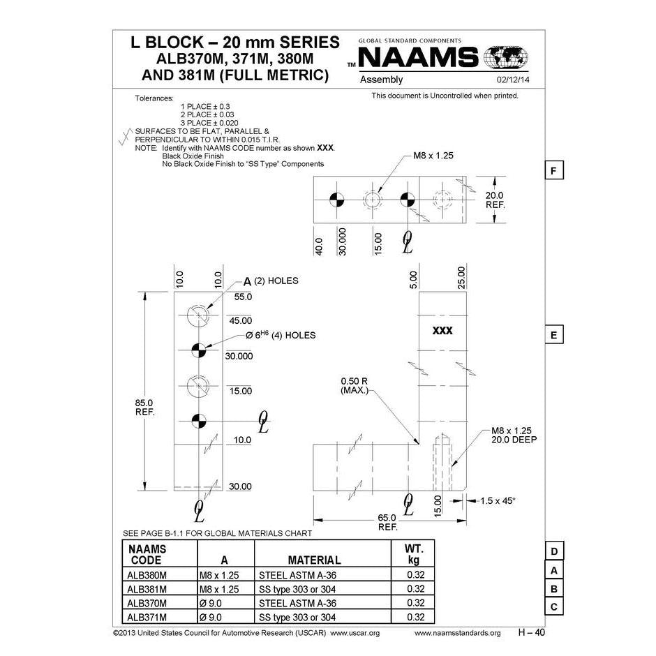 NAAMS L-Blocks ALB381M Hot on Sale