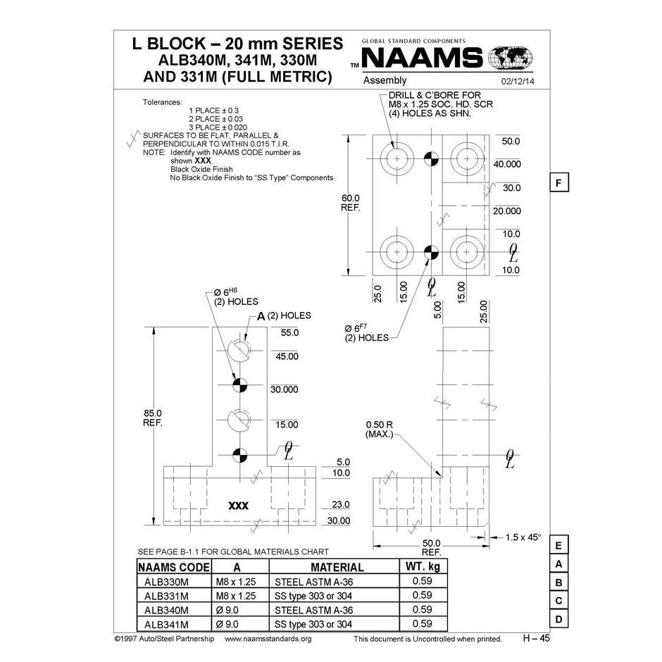 NAAMS L-Blocks ALB331M Hot on Sale