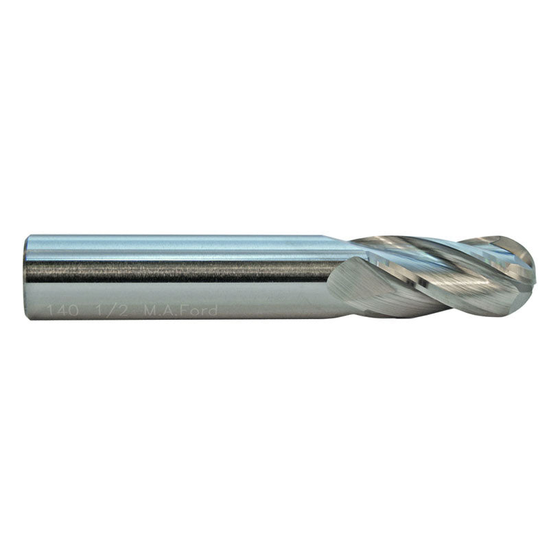 M A Ford DD1514002 1/8 TuffCut GP, Std. Lgth., 4 Fl, Ball Nose, TiAlN Coated, Center Cutting End Mill Alternate Manufacture # 14002 Online Sale