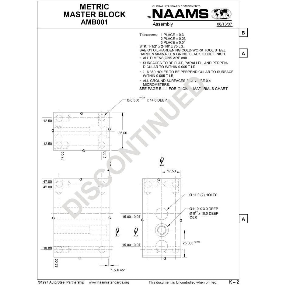 NAAMS Master Block AMB001 Hot on Sale