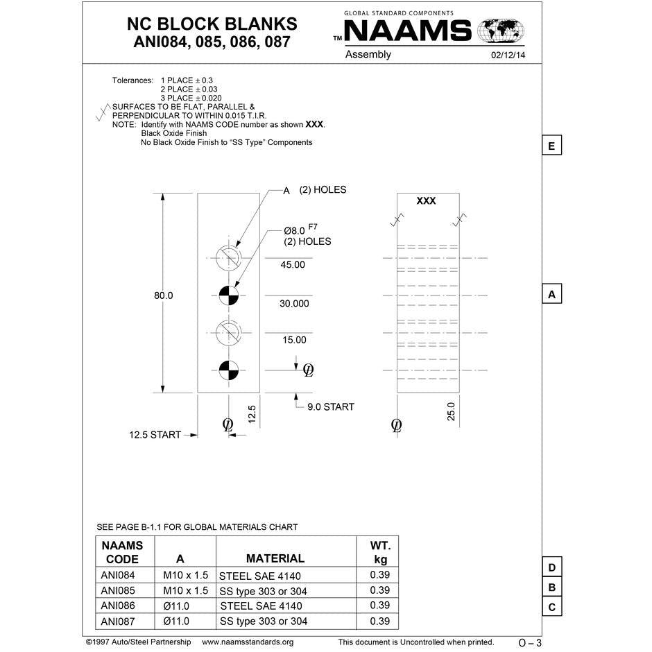 NAAMS NC Block ANI086 Online