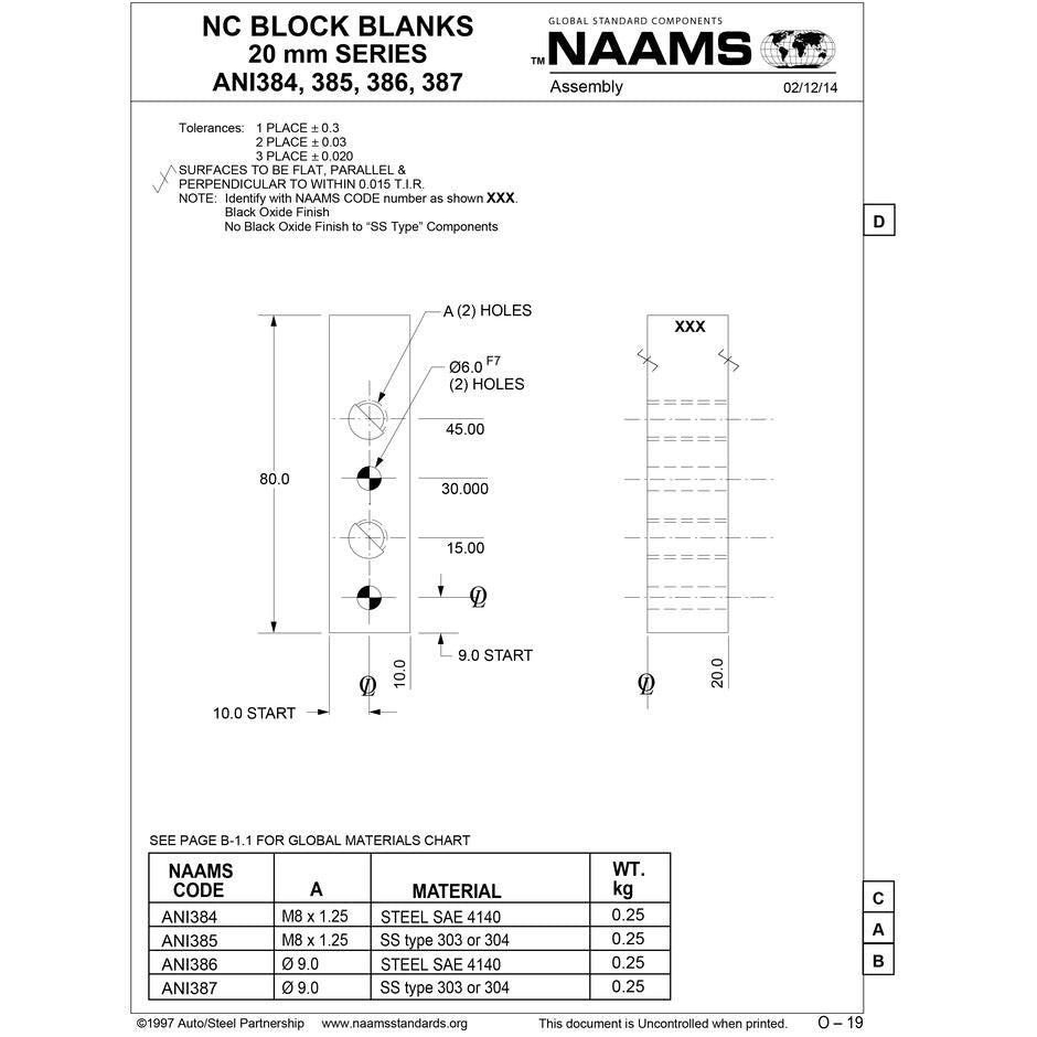 NAAMS NC Block ANI384 Online Sale