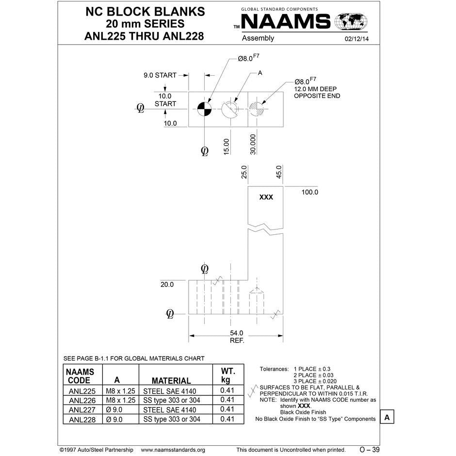NAAMS NC Block ANL226 Supply