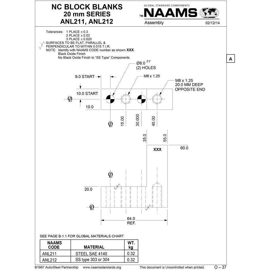 NAAMS NC Block ANL212 Fashion