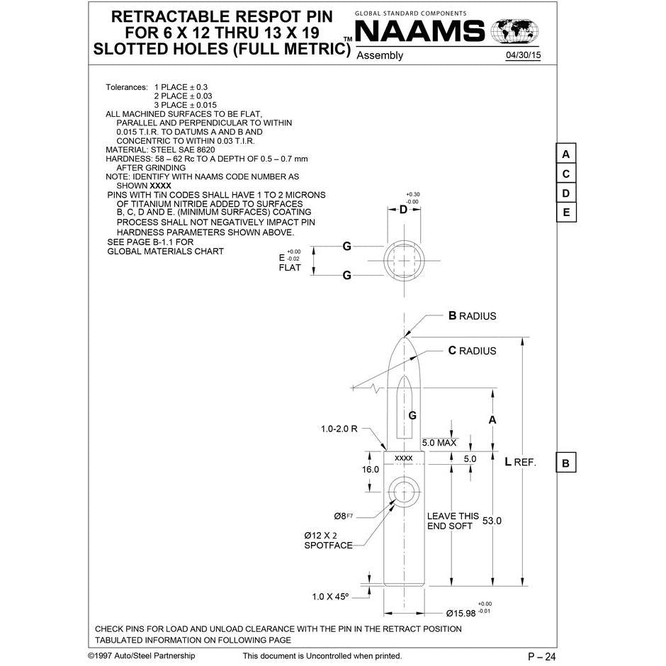 NAAMS Respot Pin ARE082RT Sale