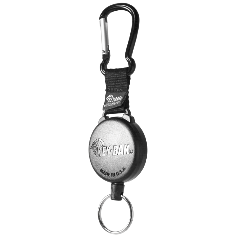 Key-Bak RP650488803 Model: 488B – Securit 48" Kevlar Cord Retractor with Carabineer Clip – Split Ring Attachment Online Sale