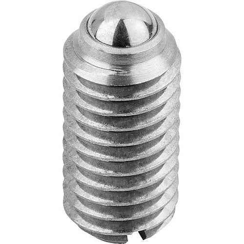 KIPP K0310.05 SPRING PLUNGER STANDARD SPRING FORCE D=M05 L=12, STAINLESS STEEL, COMP:BALL STAINLESS STEEL Hot on Sale