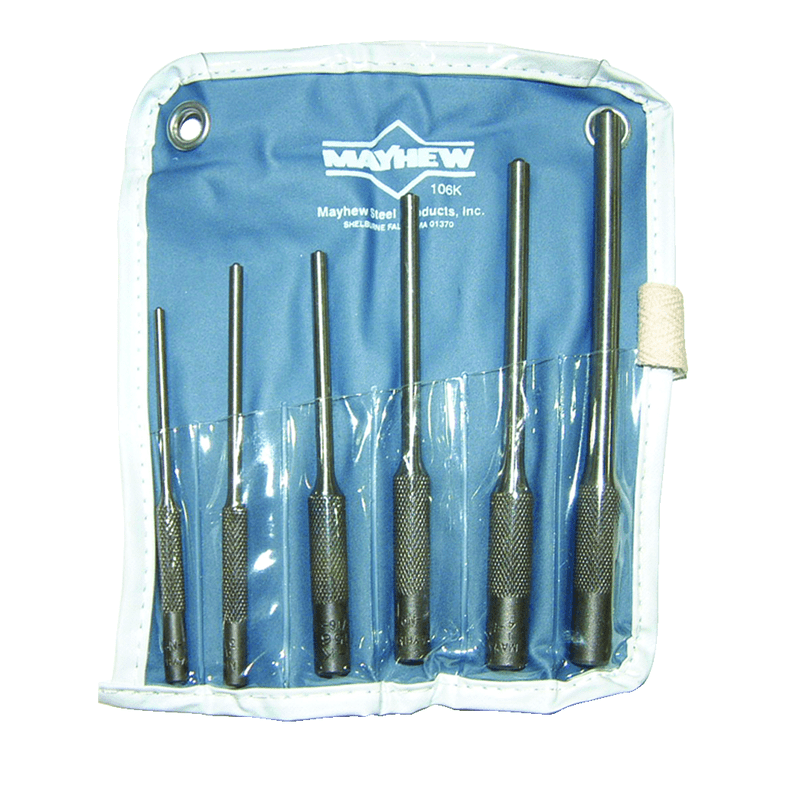 Mayhew KS50306RC 6 Pieces Roll Pin Punch Set-1/8" to 5/16" Diameter Discount