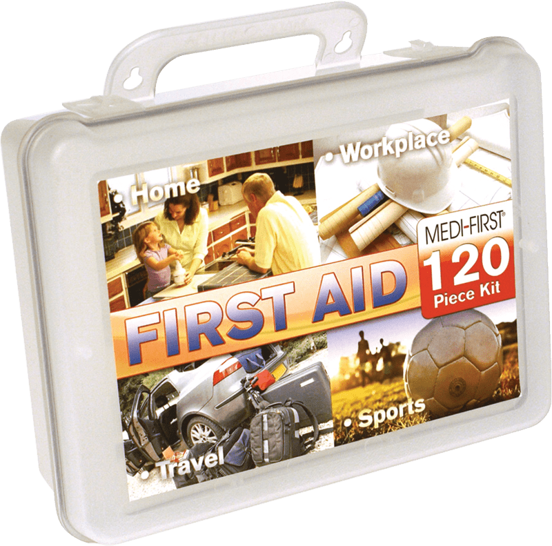 Medi First KB7840120 120 Piece Multi-Purpose First Aid Kit Online now