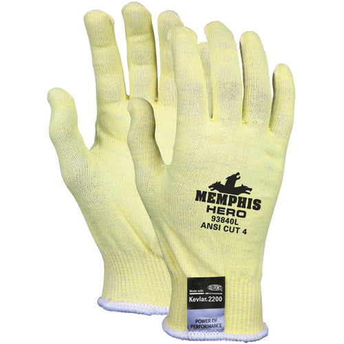 Memphis KB5193840XL MCR Safety Cut Pro Hero Gloves – 13 Gauge Kevlar / Stainless Steel / Spandex – Uncoated Fiber – Size X-Large Online