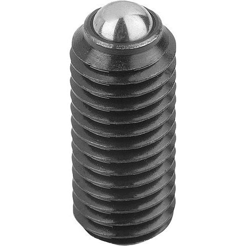KIPP K0315.05 SPRING PLUNGER STANDARD SPRING FORCE D=M05 L=14, STEEL, COMP:BALL STEEL Supply