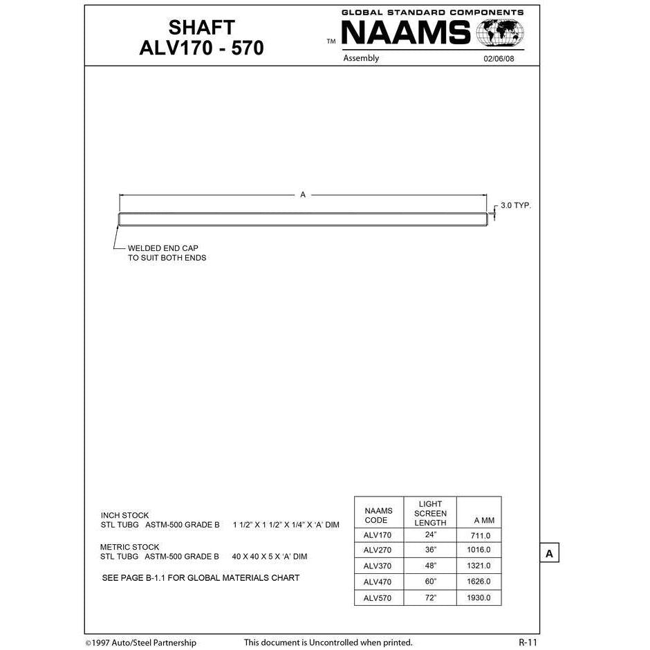 NAAMS Shaft ALV570 Online Sale