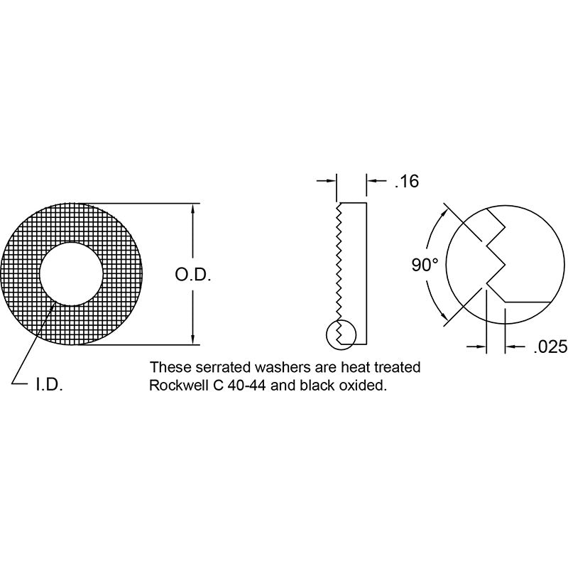NAAMS Serrated Washer DSCS004-E160 Hot on Sale