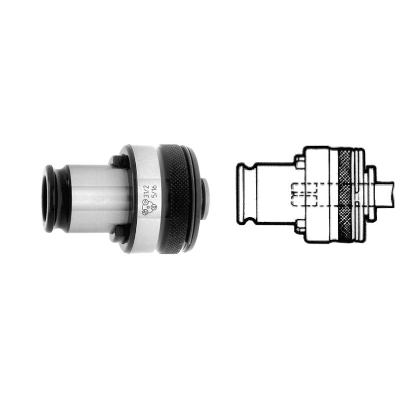 Parlec GM9230T131 Tension/Compres Tap Adapters – 1 3/8" – Adapter Size 3 Online now